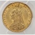 AUSTRALIA 1892 . ONE 1 SOVEREIGN . SYDNEY . GOLD . PCGS MS61